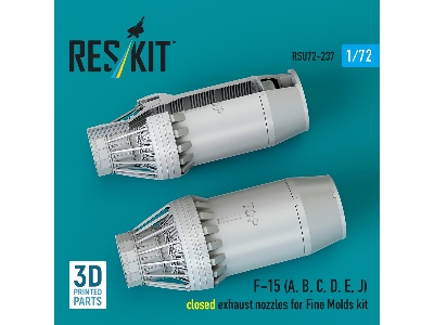 F-15 (A, B, C, D, E, J) Closed Exhaust Nozzles For Fine Molds Kit (3d Printed) - image 3