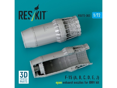 F-15 (A, B, C, D, E, J) Open Exhaust Nozzles For Gwh Kit (3d Printed) - image 2