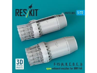 F-15 (A, B, C, D, E, J) Open Exhaust Nozzles For Gwh Kit (3d Printed) - image 3