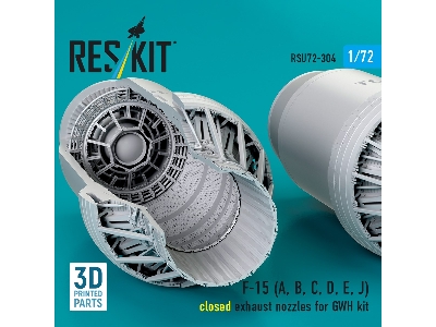 F-15 (A, B, C, D, E, J) Closed Exhaust Nozzles For Gwh Kit (3d Printed) - image 1