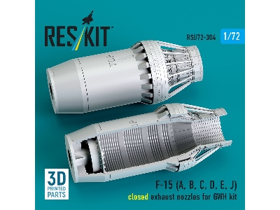 F-15 (A, B, C, D, E, J) Closed Exhaust Nozzles For Gwh Kit (3d Printed) - image 2