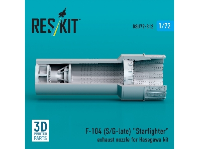 F-104 (S/G-late) 'starfighter' Exhaust Nozzle For Hasegawa Kit (3d Printed) - image 2