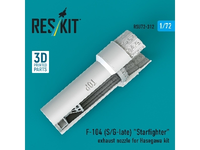F-104 (S/G-late) 'starfighter' Exhaust Nozzle For Hasegawa Kit (3d Printed) - image 3