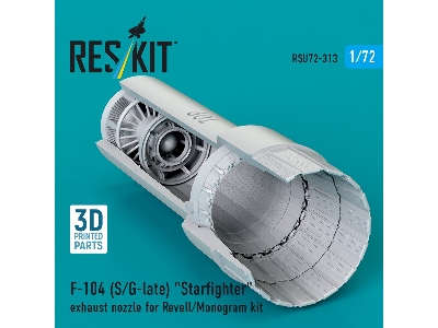 F-104 (S/G-late) 'starfighter' Exhaust Nozzle For Revell/Monogram Kit (3d Printed) - image 1