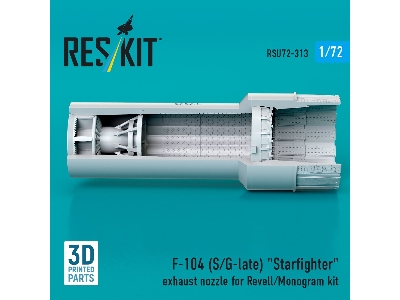 F-104 (S/G-late) 'starfighter' Exhaust Nozzle For Revell/Monogram Kit (3d Printed) - image 2