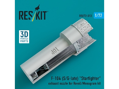 F-104 (S/G-late) 'starfighter' Exhaust Nozzle For Revell/Monogram Kit (3d Printed) - image 3