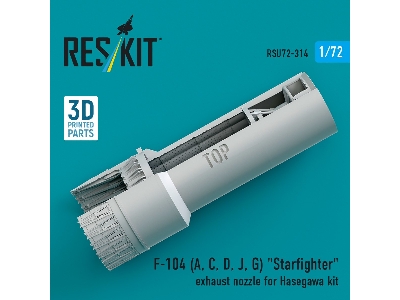 F-104 (A, C, D, J, G) 'starfighter' Exhaust Nozzle For Hasegawa Kit (3d Printed) - image 3