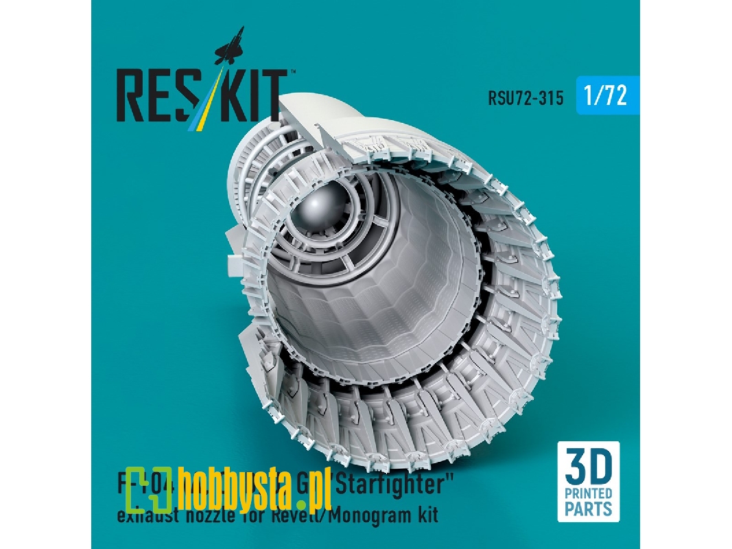 F-104 (A, C, D, J, G) 'starfighter' Exhaust Nozzle For Revell/Monogram Kit (3d Printed) - image 1