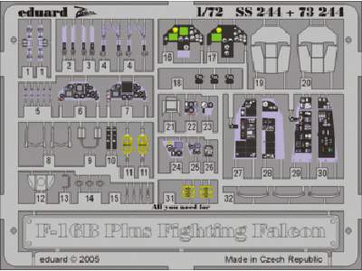 F-16B Plus 1/72 - Hasegawa - image 1