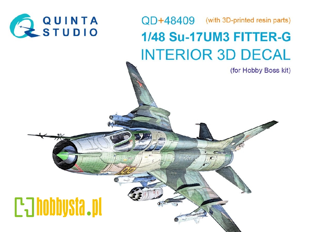 Su-17um3 - 3d-printed & Coloured Interior On Decal Paper - image 1 Su-17um3 - 3d-printed & Coloured Interior On Decal Paper - image 1