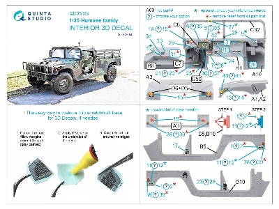 Humvee Family - 3d-printed & Coloured Interior On Decal Paper (For Icm Kits) - image 4