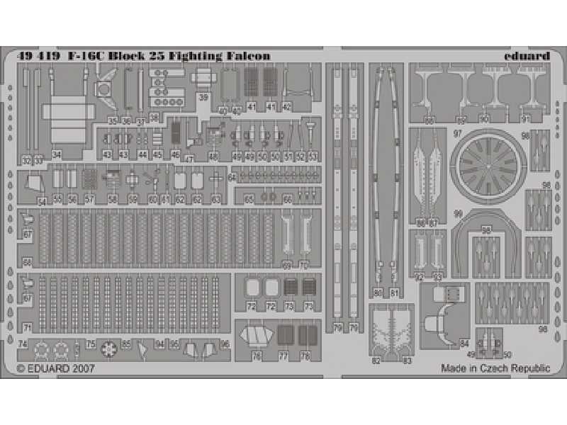 F-16C Block 25 S. A. 1/48 - Tamiya - image 1