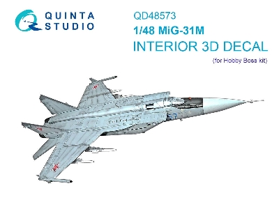 Mig-31 M - 3d-printed & Coloured Interior On Decal Paper (For Hobby Boss Kits) - image 1