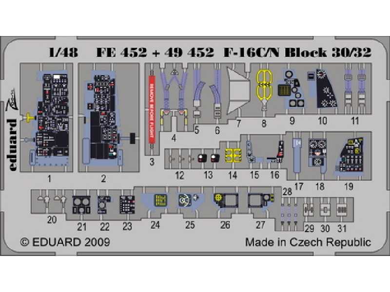 F-16C/ N Block 30/32 S. A. 1/48 - Tamiya - - image 1