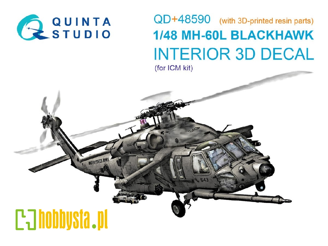 Sikorsky Mh-60 L Blackhawk - 3d-printed & Coloured Interior - image 1