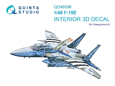 F-15 E Strike Eagle - 3d-printed & Coloured Interior On Decal Paper  - image 1
