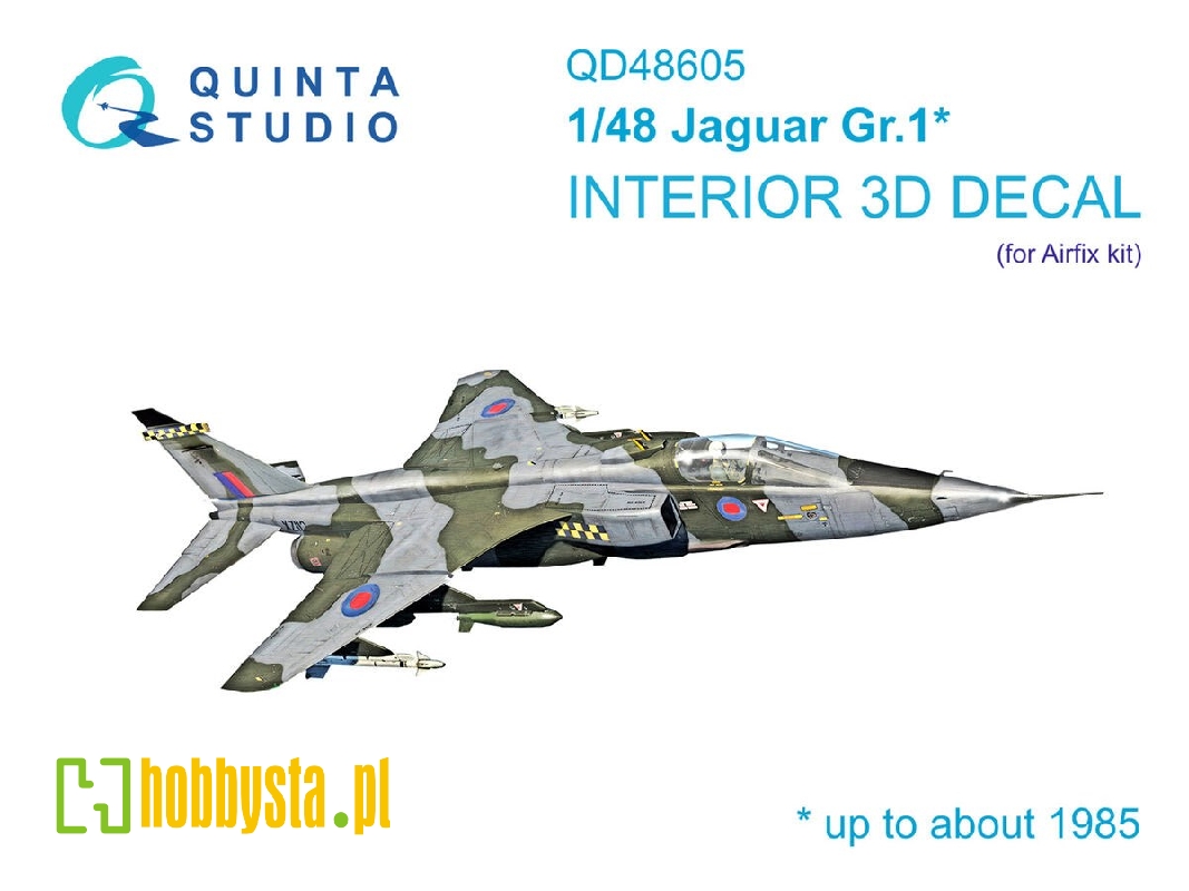 Jaguar Gr.1 - 3d-printed & Coloured Interior On Decal Paper (For Airfix Kits) - image 1 Jaguar Gr.1 - 3d-printed & Coloured Interior On Decal Paper (For Airfix Kits) - image 1