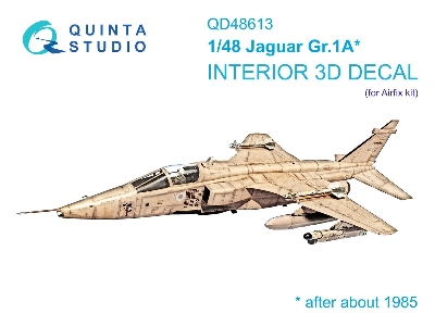Jaguar Gr.1 A - 3d-printed & Coloured Interior On Decal Paper (For Airfix Kits) - image 1
