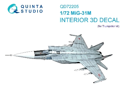 Mig-31 M - 3d-printed & Coloured Interior On Decal Paper (For Trumpeter Kits) - image 1