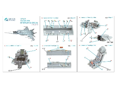 Mig-31 M - 3d-printed & Coloured Interior On Decal Paper (For Trumpeter Kits) - image 10
