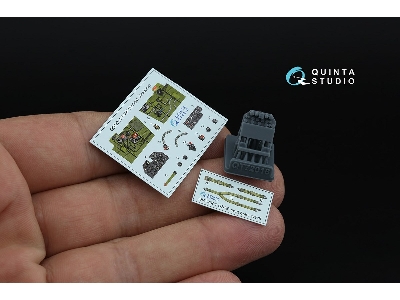 Cutiss P-40 N Warhawk -3d-printed & Coloured Interior On Decal Paper With 3d-printed Resin Parts (For Academy Kits) - image 2