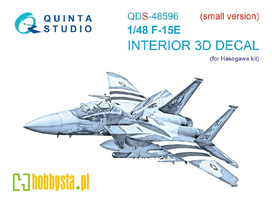 F-15 E Strike Eagle - 3d-printed & Coloured Interior On Decal Paper (For Hasegawa Kits / Small Version) - image 1 F-15 E Strike Eagle - 3d-printed & Coloured Interior On Decal Paper (For Hasegawa Kits / Small Version) - image 1