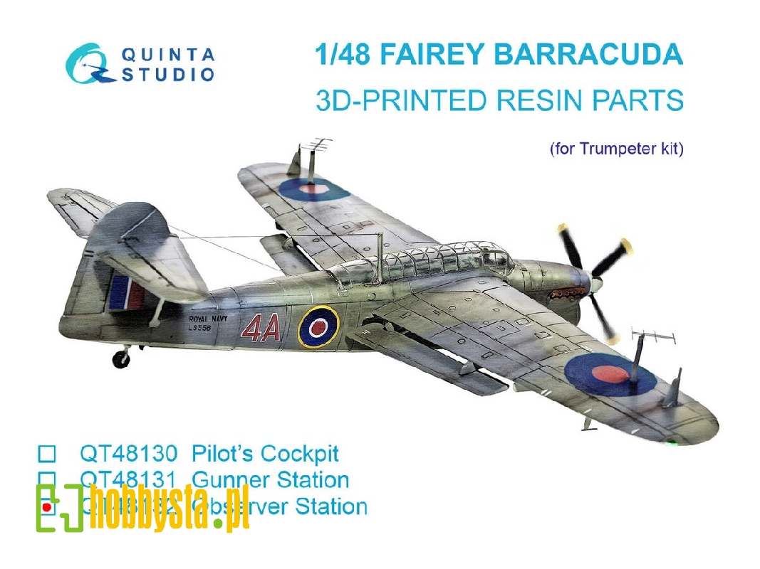Fairey Barracuda Observer Station - 3d-printed Resin Parts (For Trumpeter Kits) - image 1 Fairey Barracuda Observer Station - 3d-printed Resin Parts (For Trumpeter Kits) - image 1