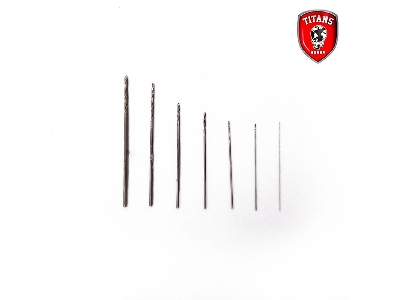 Set #1 Of 7 Modelling Drill Bits (0,2 - 0,8 Mm) - image 3