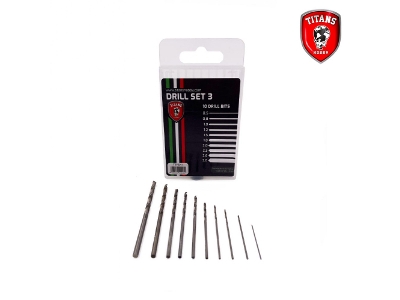 Set #3 Of 10 Modelling Drill Bits (0,5 - 3,0 Mm) - image 1