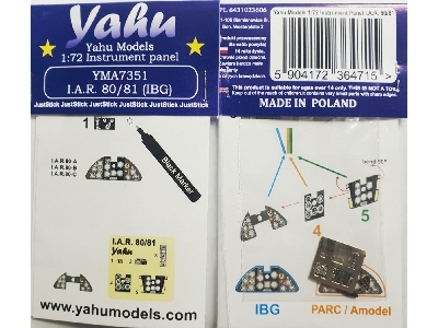 Iar-80 / Iar-81 C - Pre-painted Instrument Panel (For Ibg Models Kits) - image 1
