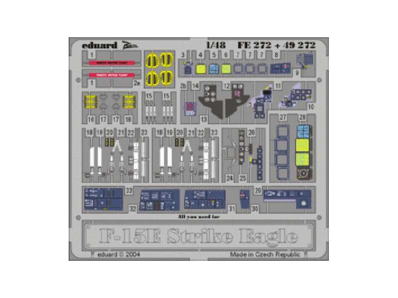 F-15E interior 1/48 - Hasegawa - image 1