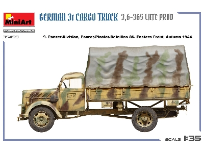 German 3t Cargo Truck 3,6-36s Late Prod - image 2