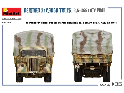German 3t Cargo Truck 3,6-36s Late Prod - image 3