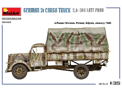 German 3t Cargo Truck 3,6-36s Late Prod - image 4