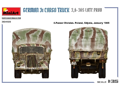 German 3t Cargo Truck 3,6-36s Late Prod - image 5