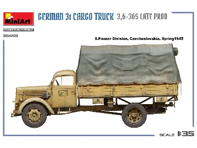 German 3t Cargo Truck 3,6-36s Late Prod - image 6