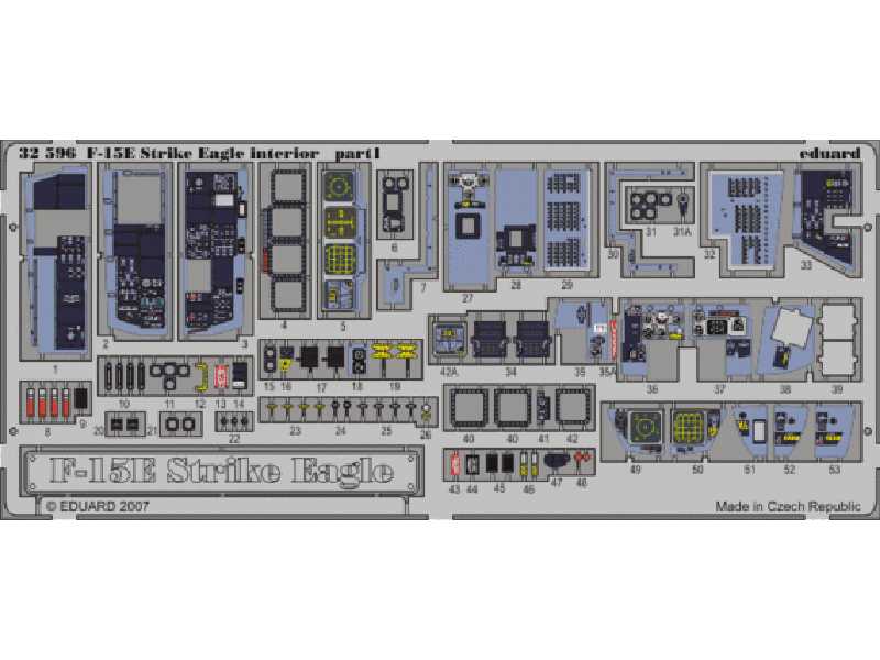 F-15E interior S. A. 1/32 - Tamiya - image 1