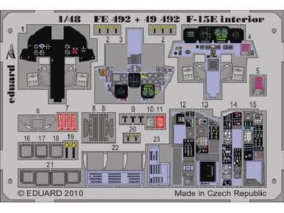 F-15E interior S. A. 1/48 - Academy Minicraft - - image 1