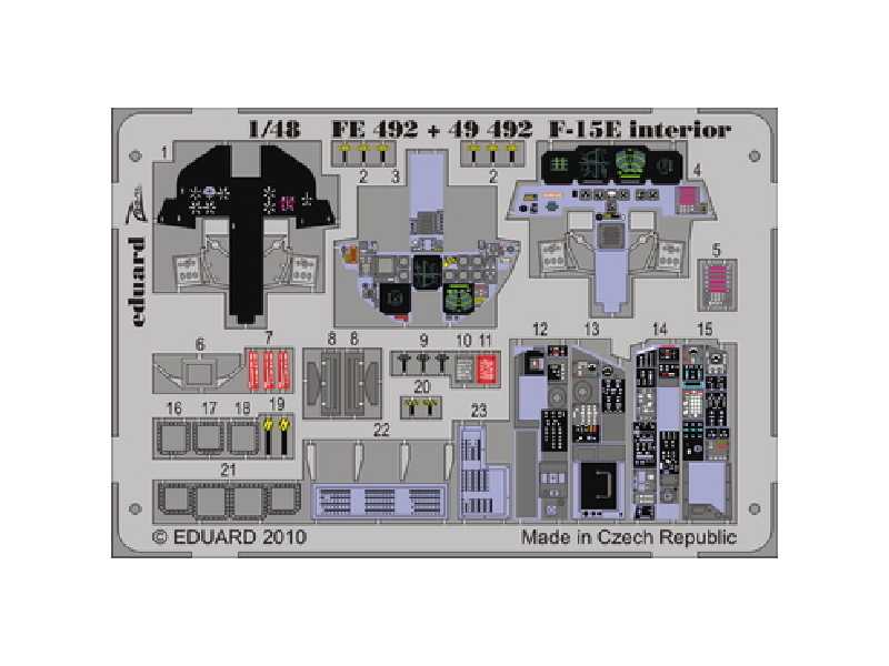 F-15E interior S. A. 1/48 - Academy Minicraft - - image 1