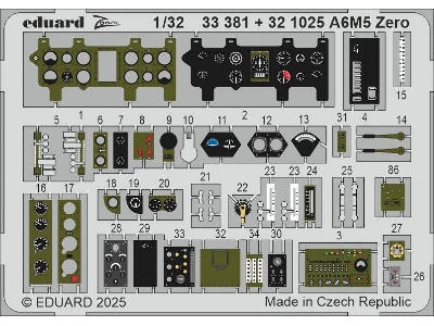 A6M5 Zero interior 1/32 - TAMIYA - image 2