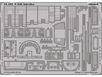 F-15E interior S. A. 1/48 - Academy Minicraft - image 1