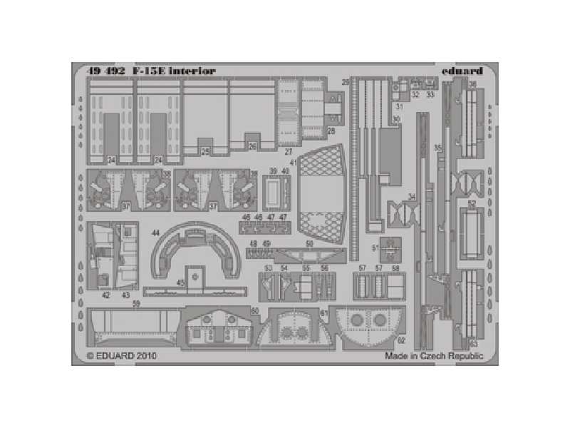 F-15E interior S. A. 1/48 - Academy Minicraft - image 1