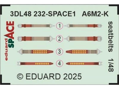 A6M2-K seatbelts SPACE 1/48 - EDUARD - image 3