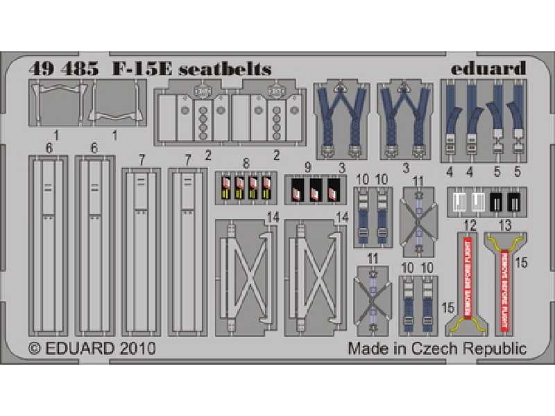 F-15E seatbelts 1/48 - Academy Minicraft - image 1