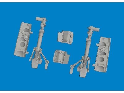 P-40E undercarriage legs PRINT 1/48 - EDUARD - image 3