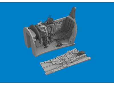 P-40E cockpit w/  late seat PRINT 1/48 - EDUARD - image 1
