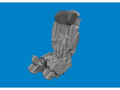 MiG-21 seat w/  integral belts PRINT 1/72 - EDUARD - image 1