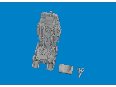 MiG-21 seat w/  integral belts PRINT 1/72 - EDUARD - image 3