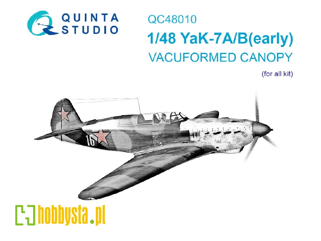 Yak-7a/Yak-7b Early Vacuumed Clear Canopy (All Kits) - image 1 Yak-7a/Yak-7b Early Vacuumed Clear Canopy (All Kits) - image 1