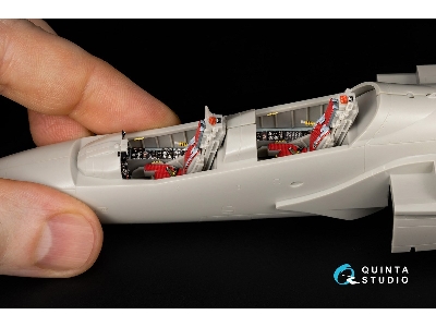 Kawasaki T-4 3d-printed & Coloured Interior On Decal Paper (Hasegawa) (With 3d-printed Resin Parts) - image 3
